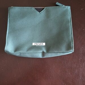 Prada Women's Classic Green Toiletry Bag